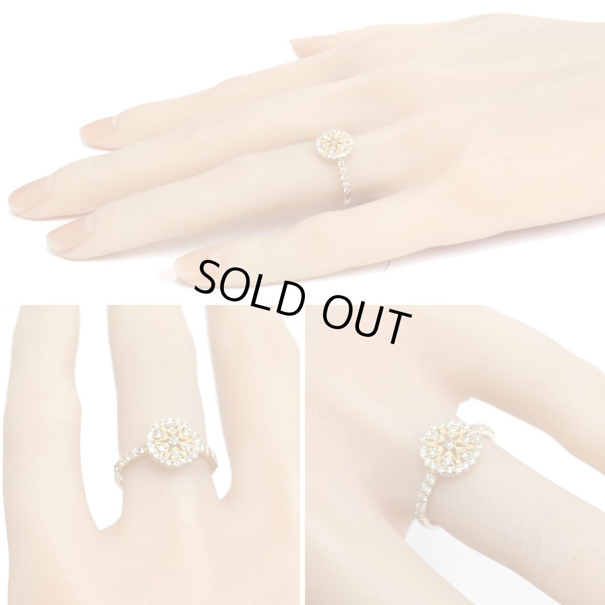 画像10: K18ダイヤモンドリング D0.45 2.7g #10 (10)