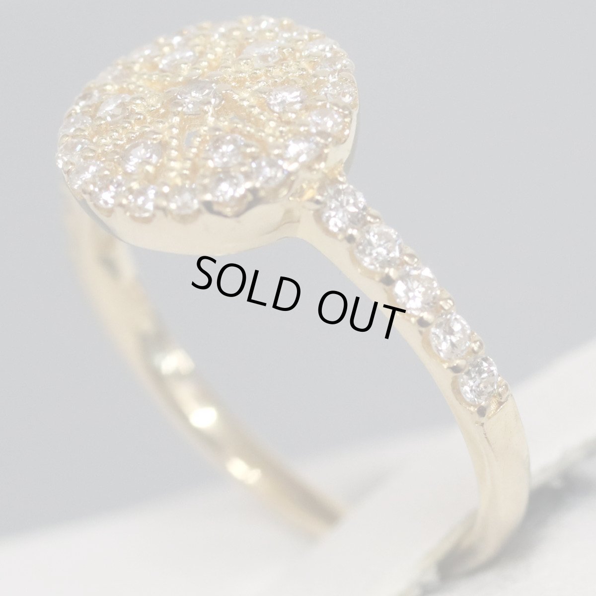 画像3: K18ダイヤモンドリング D0.45 2.7g #10 (3)