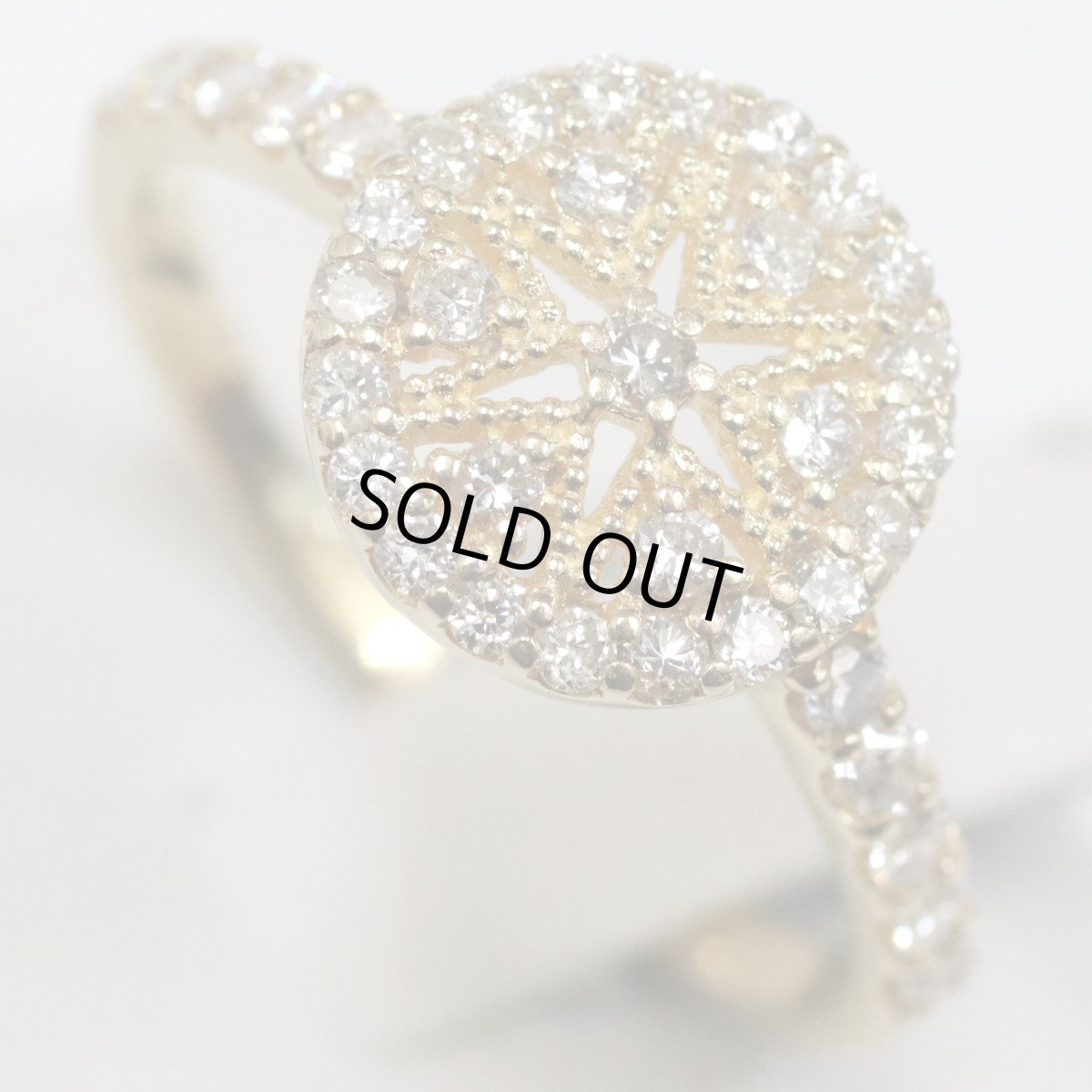 画像4: K18ダイヤモンドリング D0.45 2.7g #10 (4)