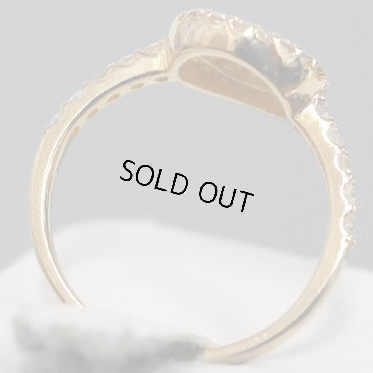 画像5: K18ダイヤモンドリング D0.45 2.7g #10 (5)