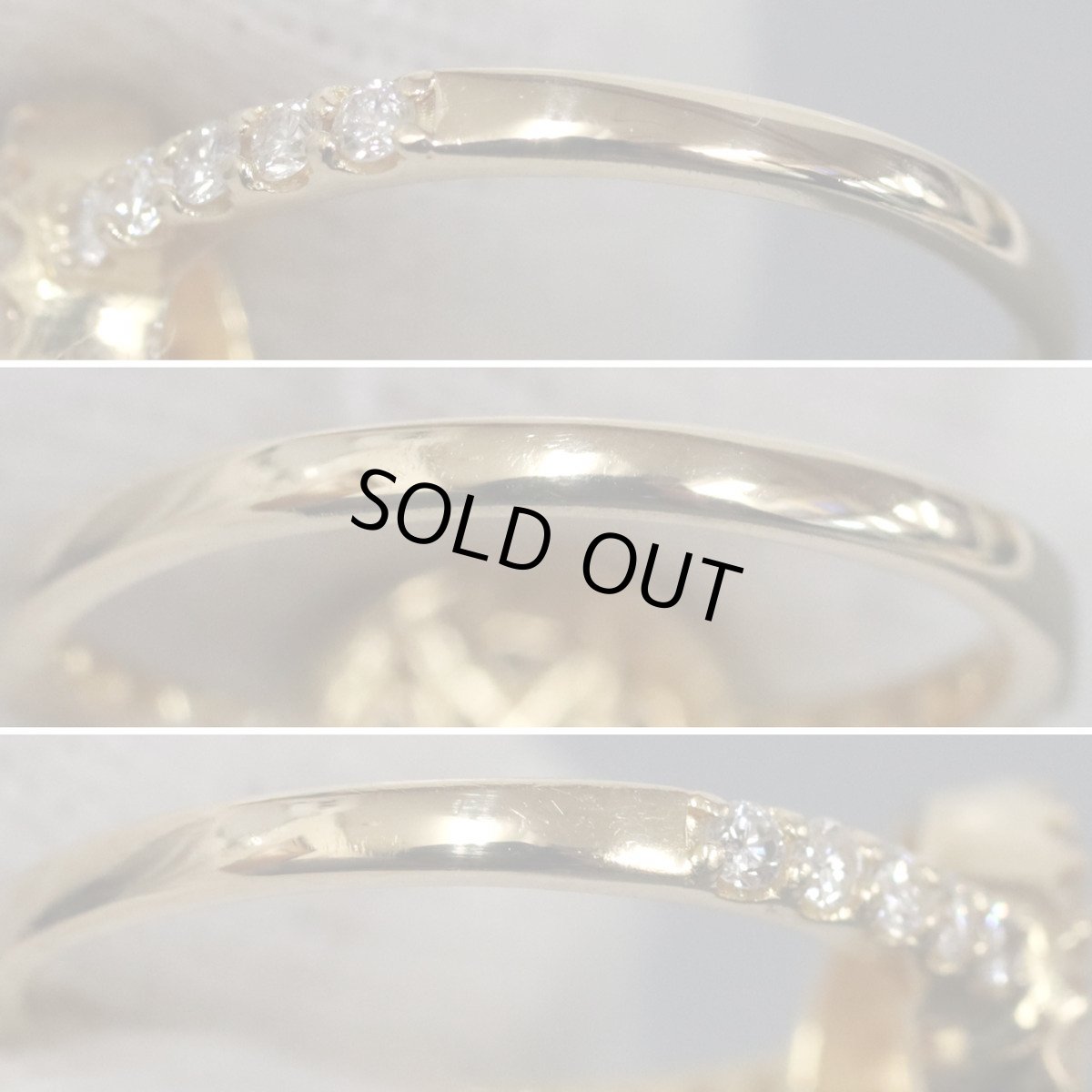 画像6: K18ダイヤモンドリング D0.45 2.7g #10 (6)