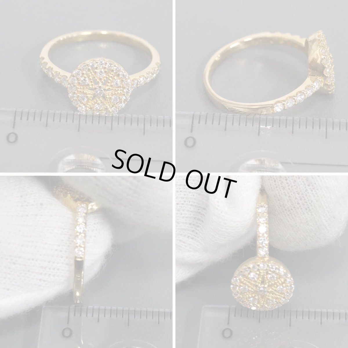 画像9: K18ダイヤモンドリング D0.45 2.7g #10 (9)