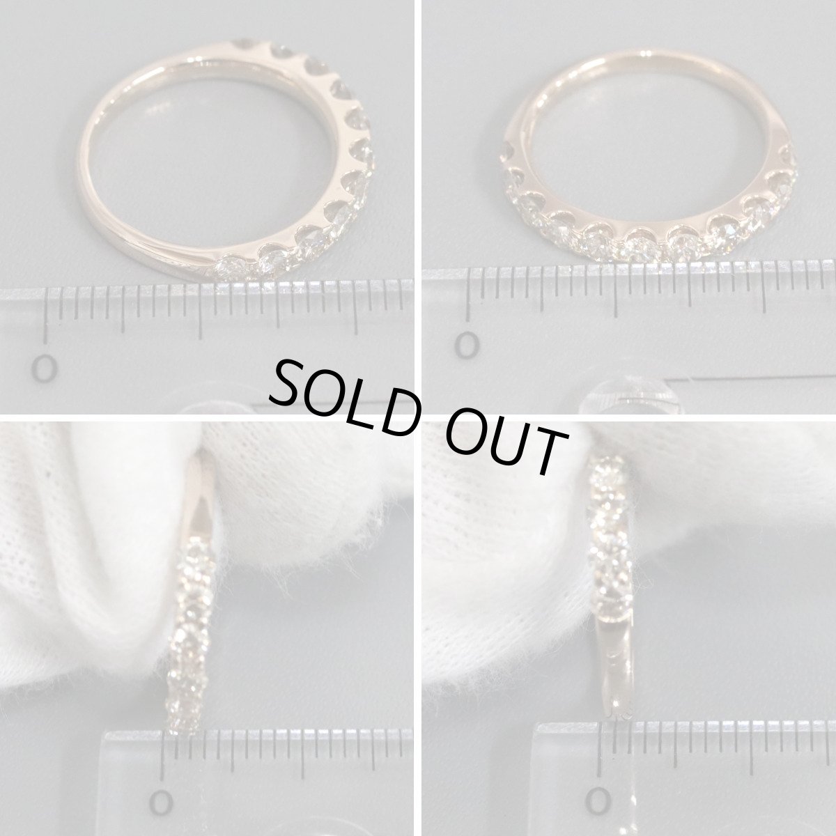 画像9: K18PGブラウンダイヤモンドリング D1.00 2.7g #10.5 (9)