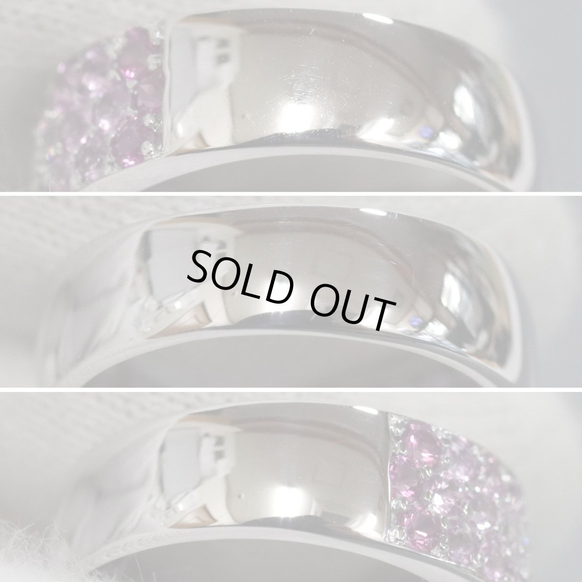 画像6: スタージュエリー K18WGピンクサファイアダイヤモンドリング S1.11 D0.28 6.3g #11 (6)