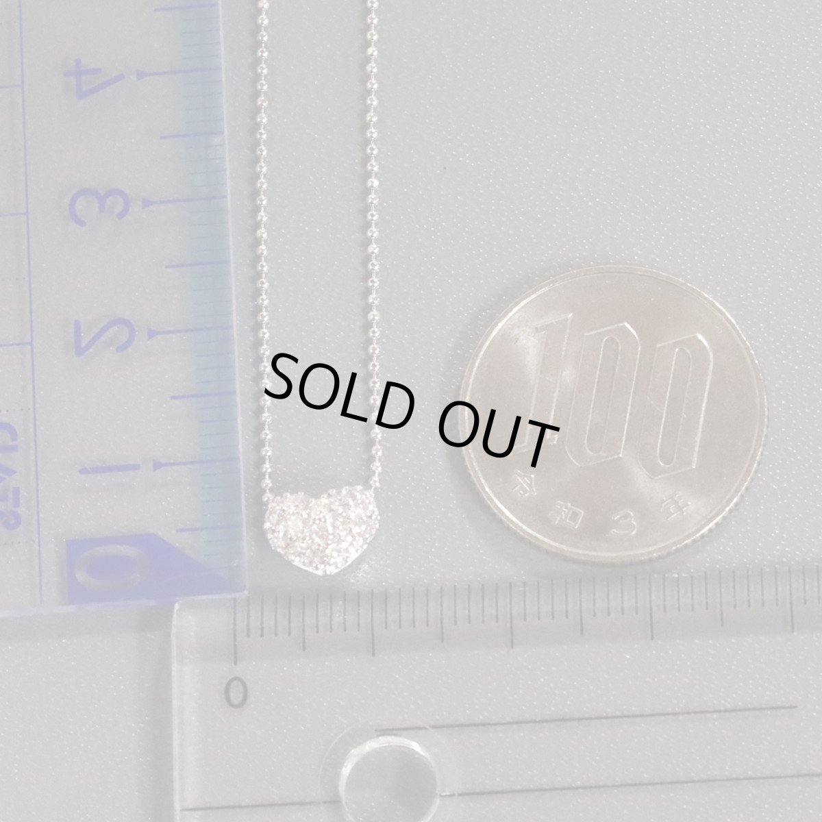 画像10: ポンテヴェキオ K18WGダイヤモンドネックレス ハートモチーフ D0.24 3.5g (10)