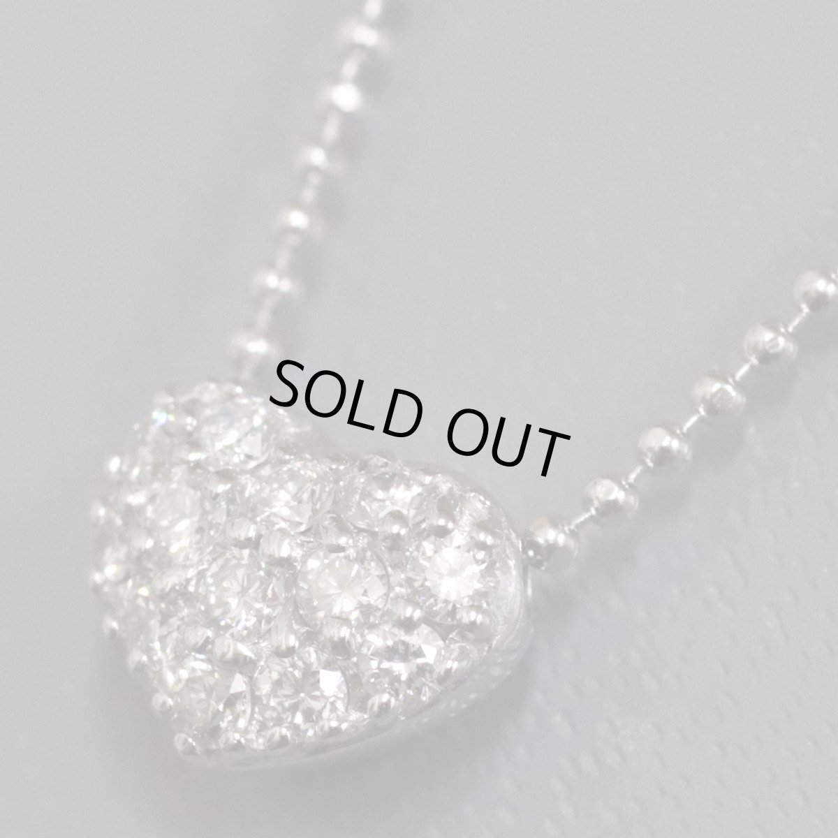 画像3: ポンテヴェキオ K18WGダイヤモンドネックレス ハートモチーフ D0.24 3.5g (3)