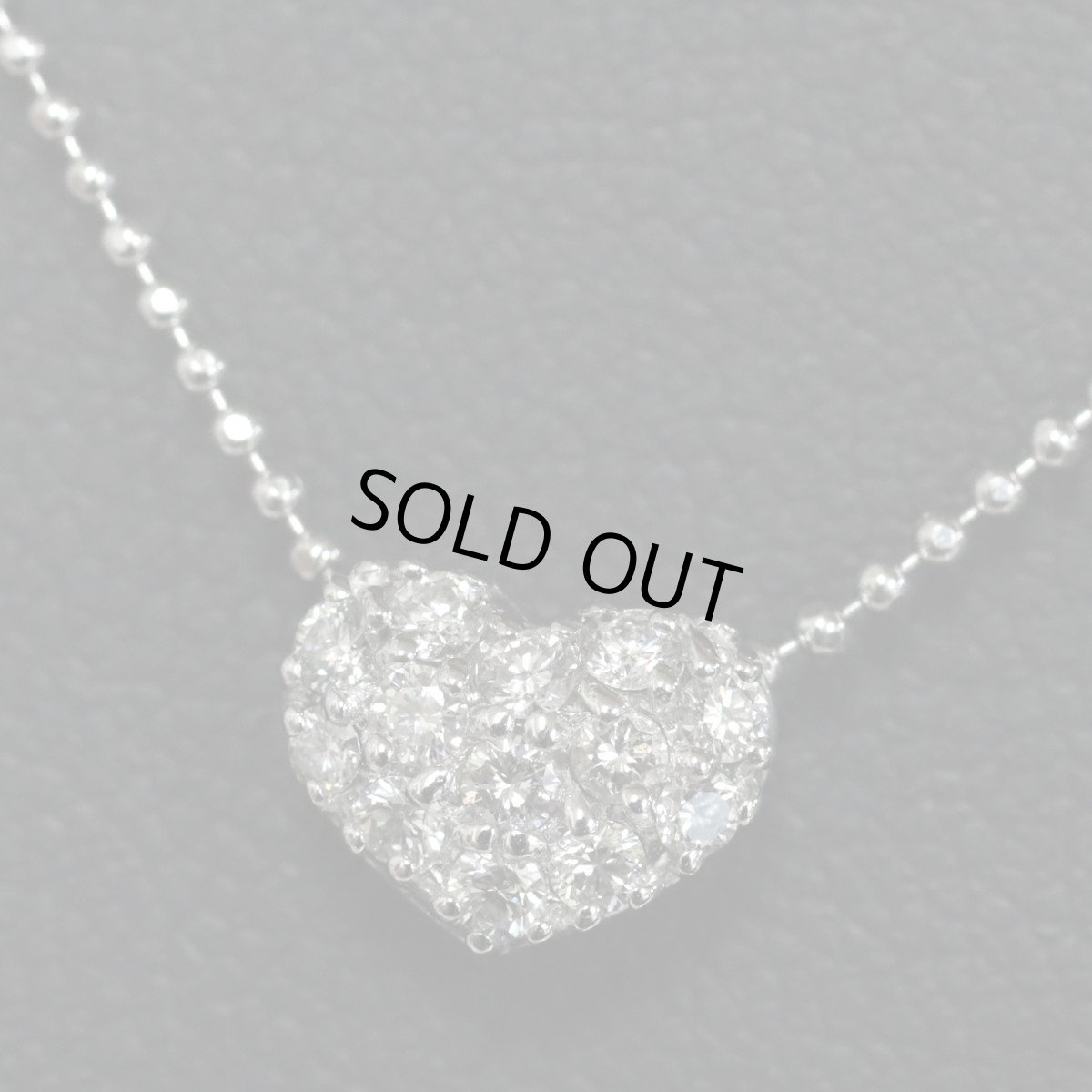 画像7: ポンテヴェキオ K18WGダイヤモンドネックレス ハートモチーフ D0.24 3.5g (7)