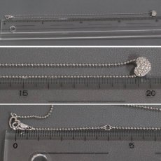 画像9: ポンテヴェキオ K18WGダイヤモンドネックレス ハートモチーフ D0.24 3.5g (9)