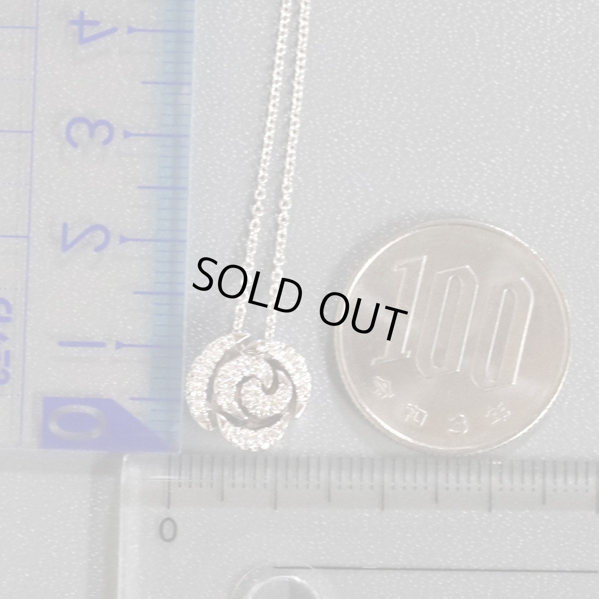 画像10: ポンテヴェキオ 750ダイヤモンドネックレス フラワーモチーフ D0.17 6.9g (10)