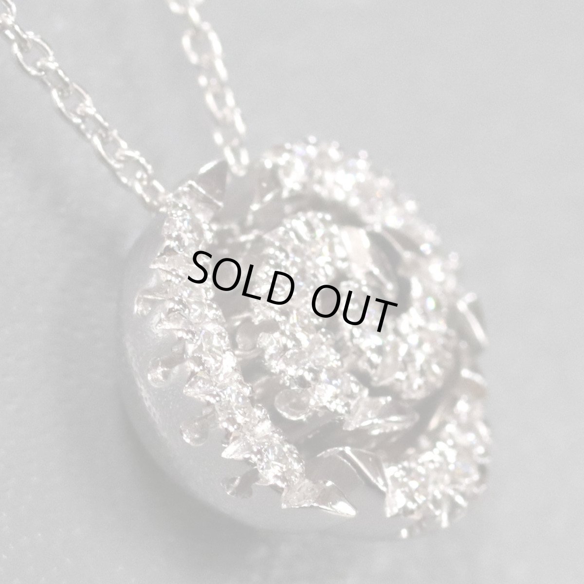 画像2: ポンテヴェキオ 750ダイヤモンドネックレス フラワーモチーフ D0.17 6.9g (2)