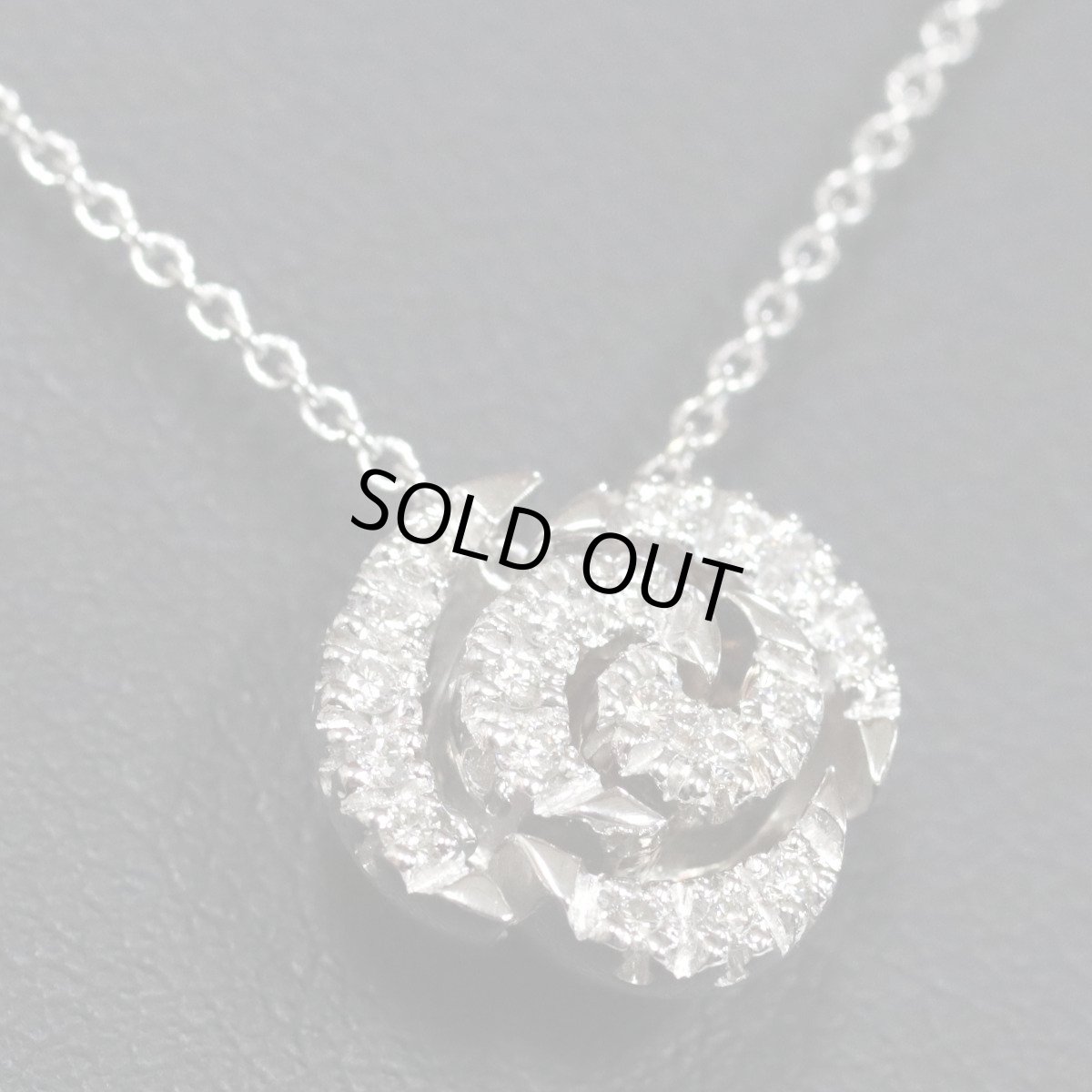 画像7: ポンテヴェキオ 750ダイヤモンドネックレス フラワーモチーフ D0.17 6.9g (7)