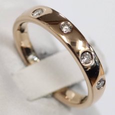 画像4: ヨンドシー K18PGダイヤモンドリング 4PD 3.9g #11 (4)