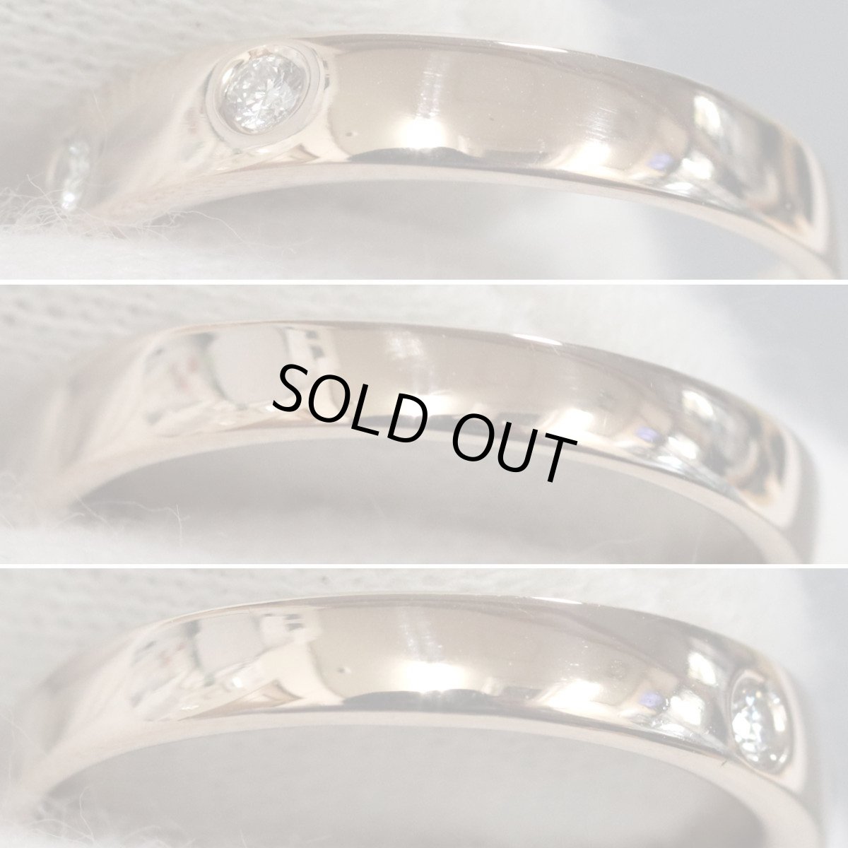 画像6: ヨンドシー K18PGダイヤモンドリング 4PD 3.9g #11 (6)