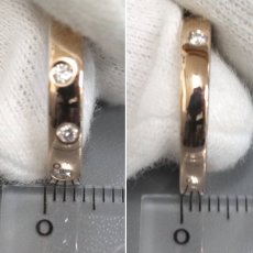 画像9: ヨンドシー K18PGダイヤモンドリング 4PD 3.9g #11 (9)