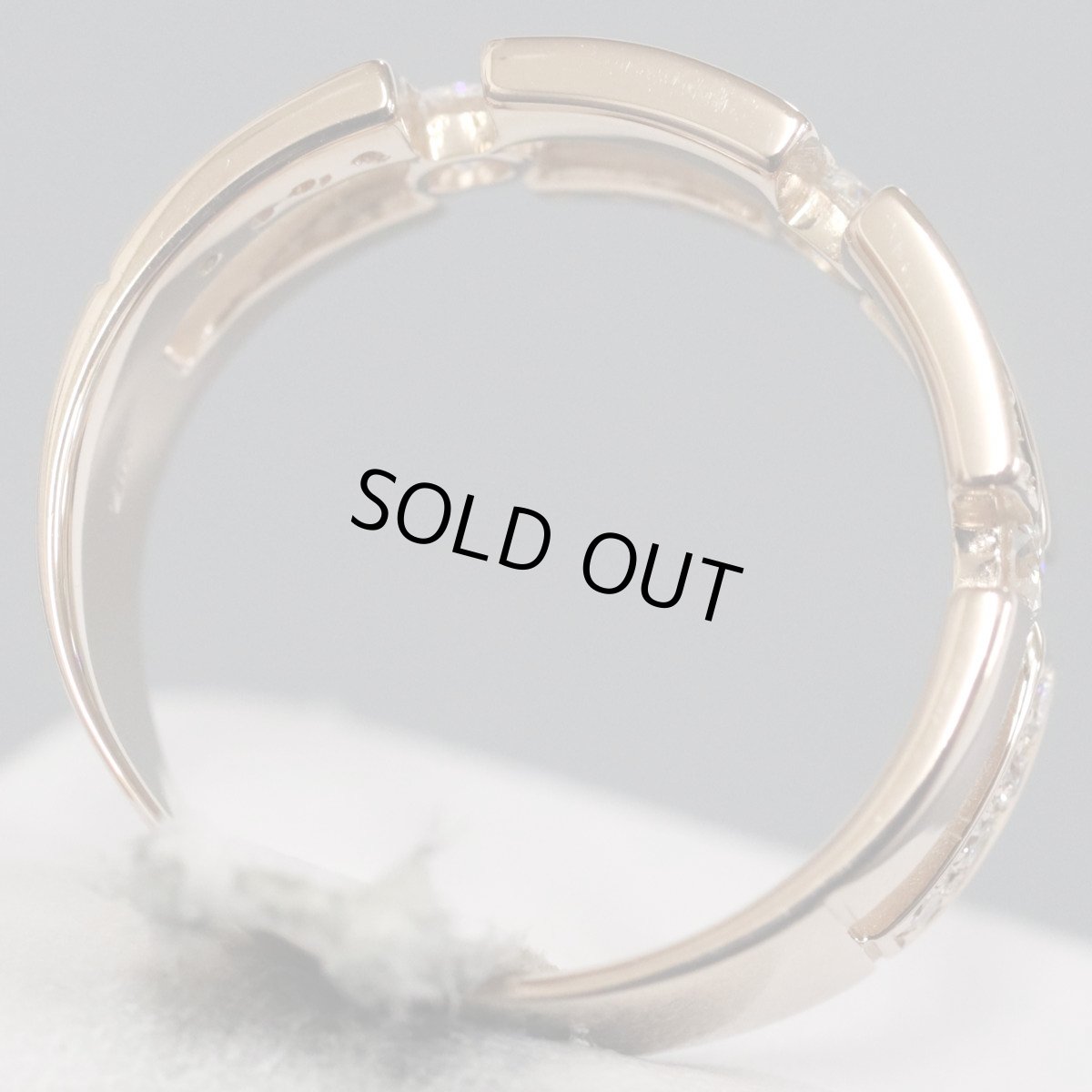 画像5: K18PGダイヤモンドリング D0.50 6.7g #17 (5)