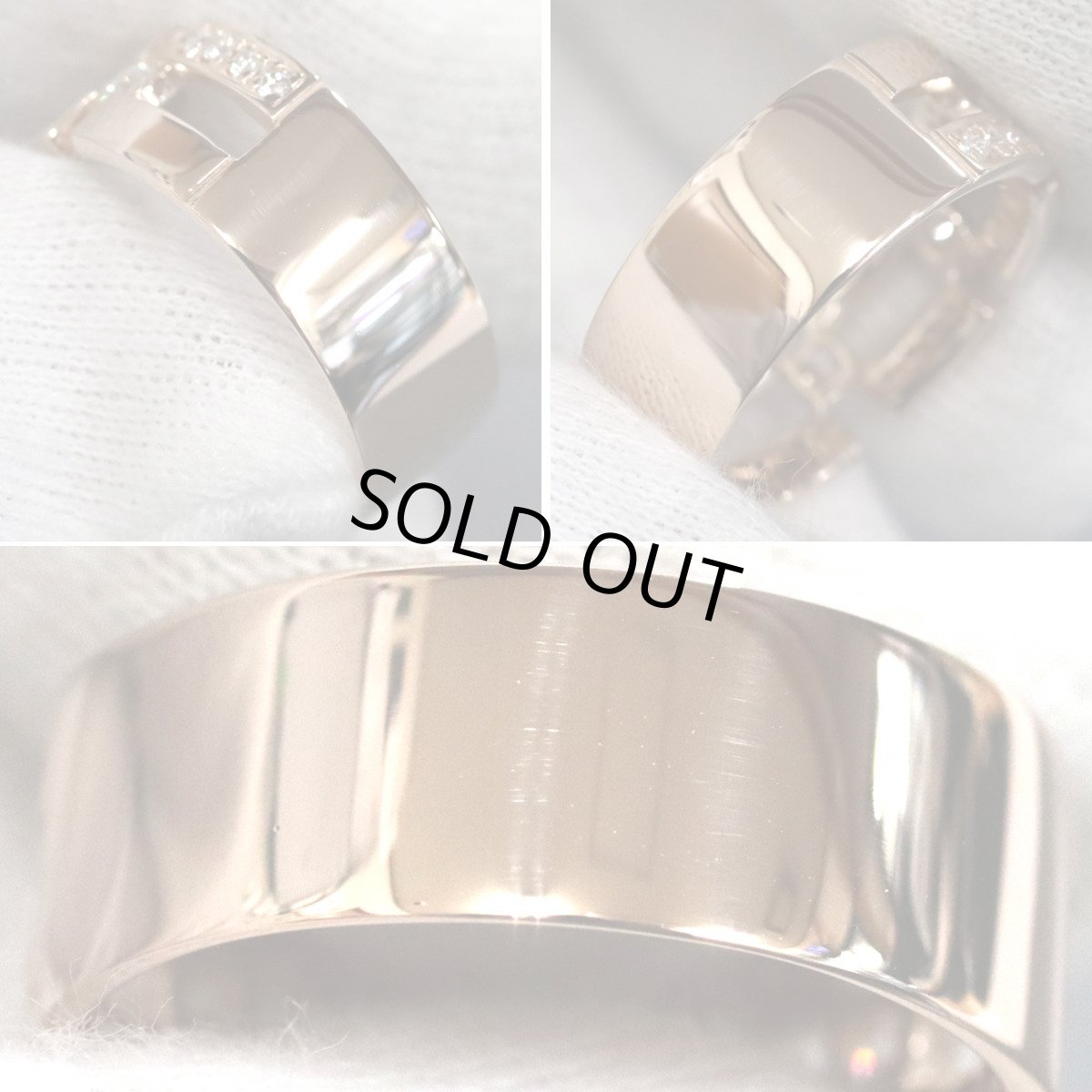 画像6: K18PGダイヤモンドリング D0.50 6.7g #17 (6)