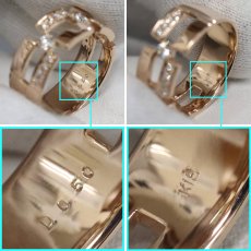 画像7: K18PGダイヤモンドリング D0.50 6.7g #17 (7)
