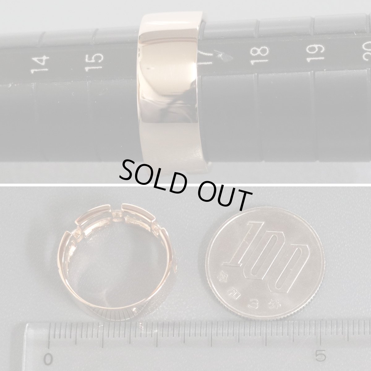 画像8: K18PGダイヤモンドリング D0.50 6.7g #17 (8)