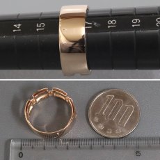 画像8: K18PGダイヤモンドリング D0.50 6.7g #17 (8)