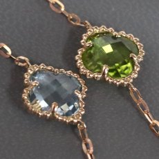 画像3: K18PGマルチカラーストーンネックレス マルチ10.00 6.9g 80cm (3)