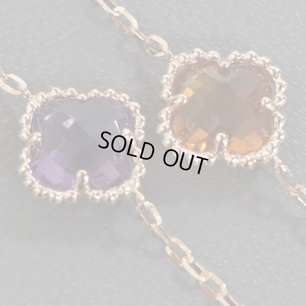 画像4: K18PGマルチカラーストーンネックレス マルチ10.00 6.9g 80cm (4)