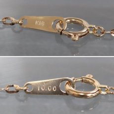 画像7: K18PGマルチカラーストーンネックレス マルチ10.00 6.9g 80cm (7)