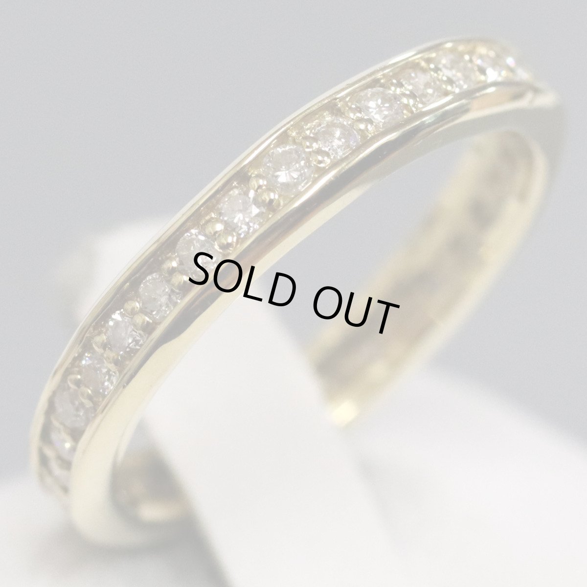 画像1: K18ダイヤモンドリング フルエタニティリング D0.50 3.3g #12 (1)