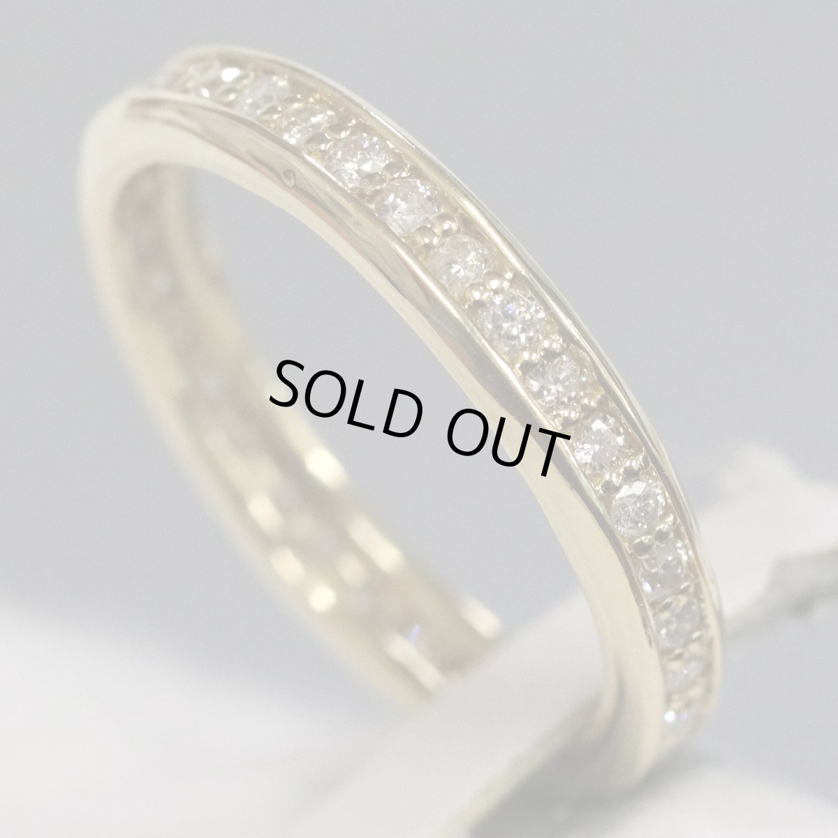 画像2: K18ダイヤモンドリング フルエタニティリング D0.50 3.3g #12 (2)