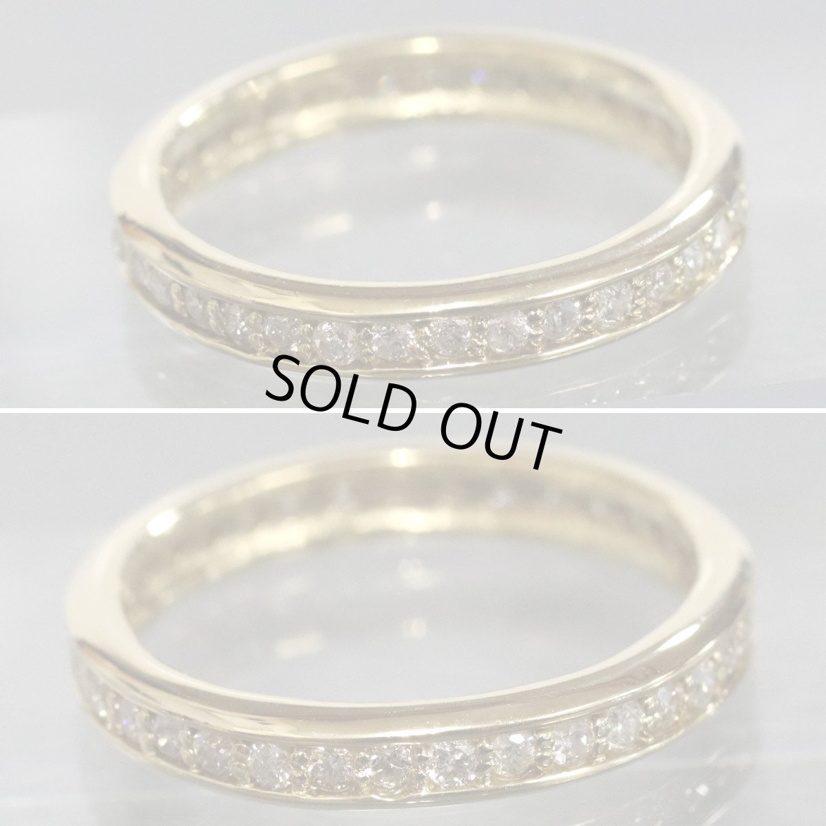 画像4: K18ダイヤモンドリング フルエタニティリング D0.50 3.3g #12 (4)