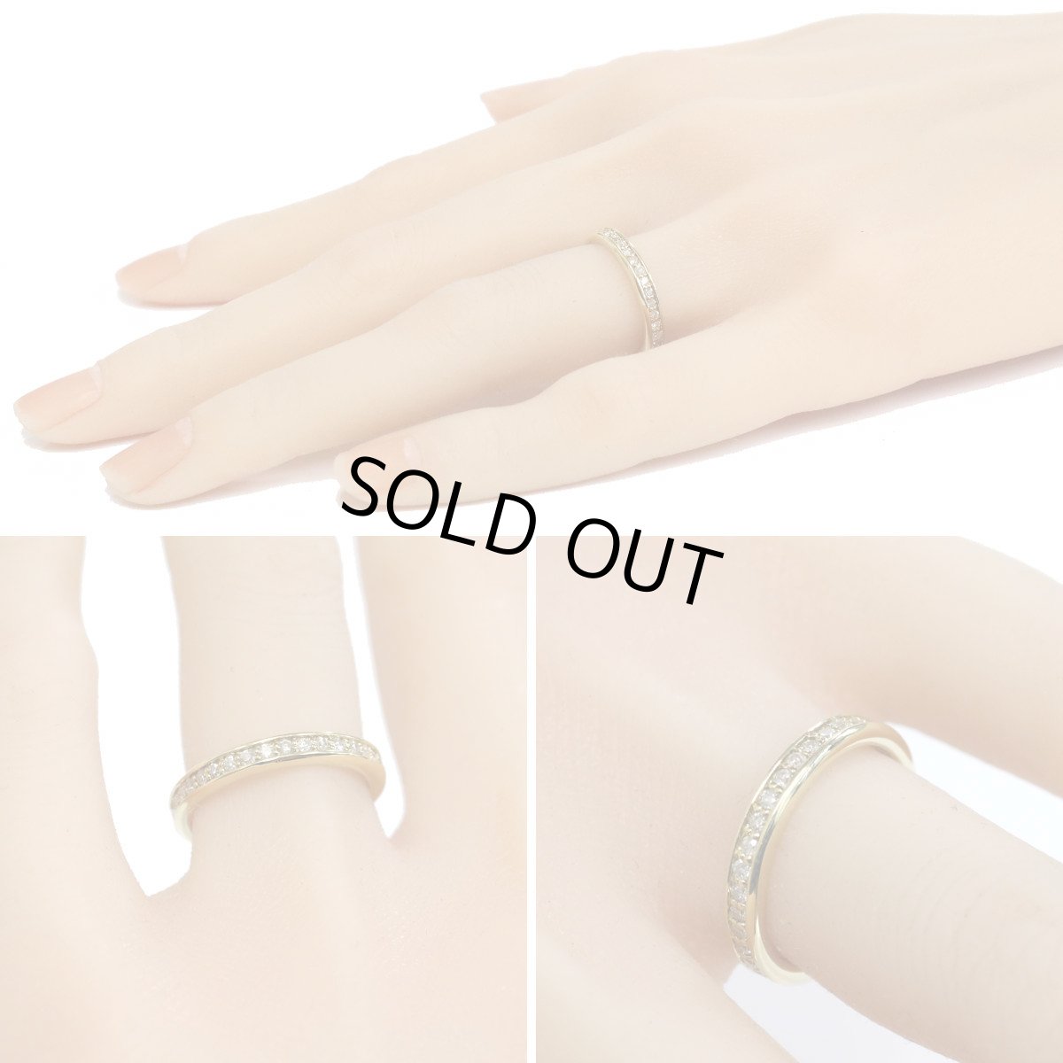 画像9: K18ダイヤモンドリング フルエタニティリング D0.50 3.3g #12 (9)