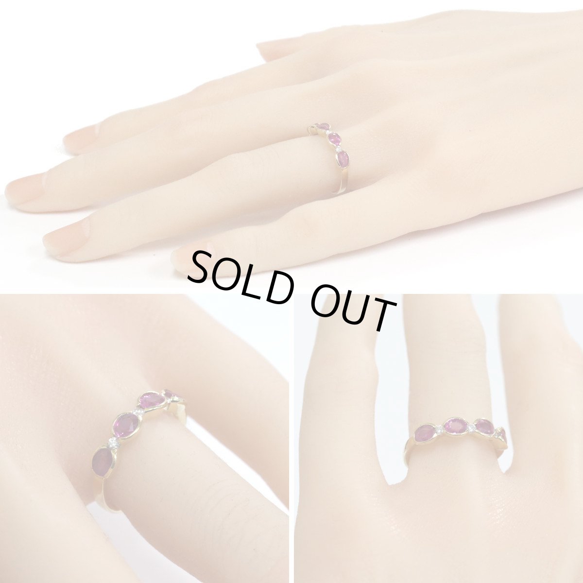 画像10: K18ルビーダイヤモンドリング R1.12 D0.11 2.7g #11.5 (10)