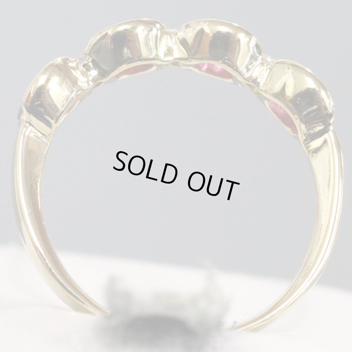 画像5: K18ルビーダイヤモンドリング R1.12 D0.11 2.7g #11.5 (5)