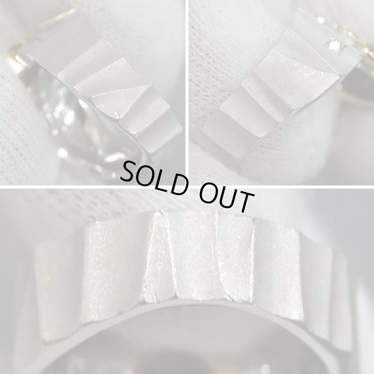 画像5: K18WG/K18ガーネットダイヤモンドリング G1.33 P0.05 D0.05 12.4g (5)