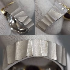 画像5: K18WG/K18ガーネットダイヤモンドリング G1.33 P0.05 D0.05 12.4g (5)