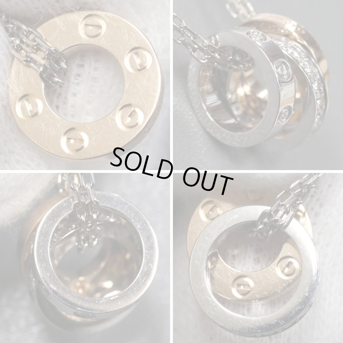 画像3: 750(WG/PG)ラブスリーフープネックレス ダイヤモンド 8.6g(B7219800)内外箱 保証書 領収書 (3)