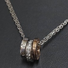 画像6: 750(WG/PG)ラブスリーフープネックレス ダイヤモンド 8.6g(B7219800)内外箱 保証書 領収書 (6)