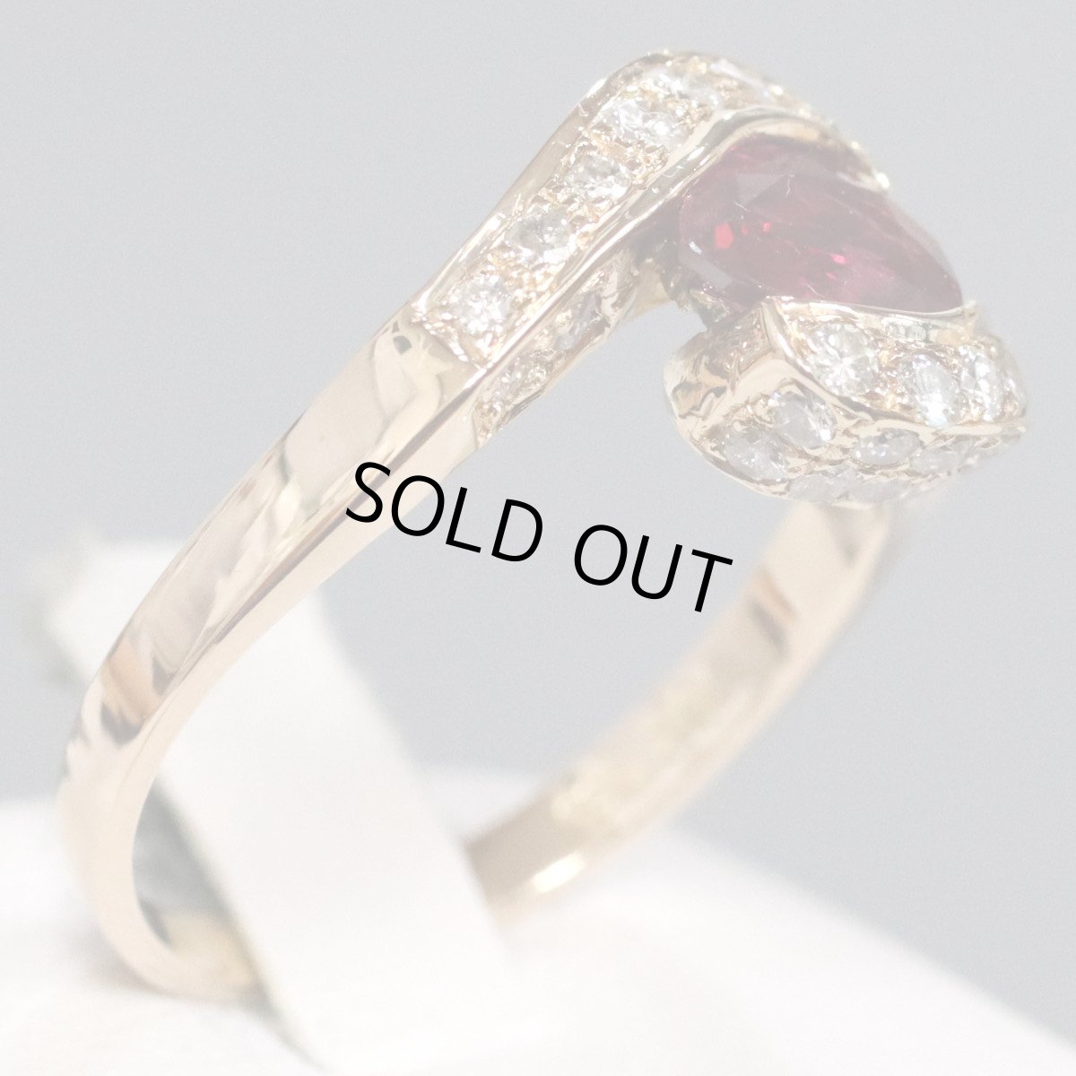 画像3: 18K750(PG)ルビーダイヤモンドリング R1.01 4.6g #16 ソーティング ピンクゴールド (3)