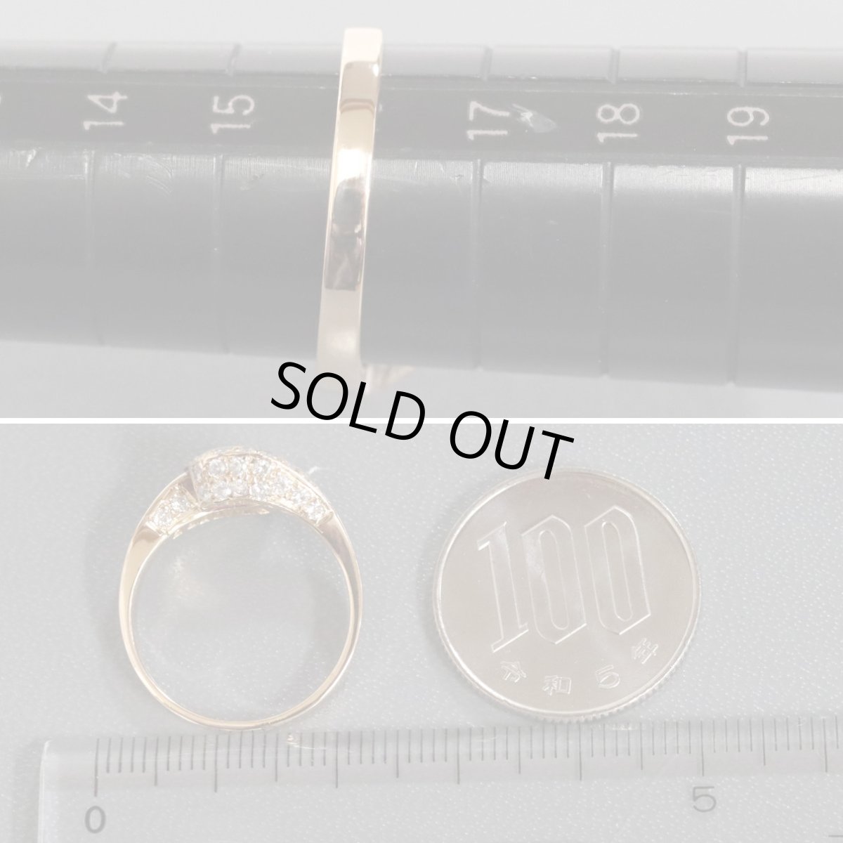 画像8: 18K750(PG)ルビーダイヤモンドリング R1.01 4.6g #16 ソーティング ピンクゴールド (8)