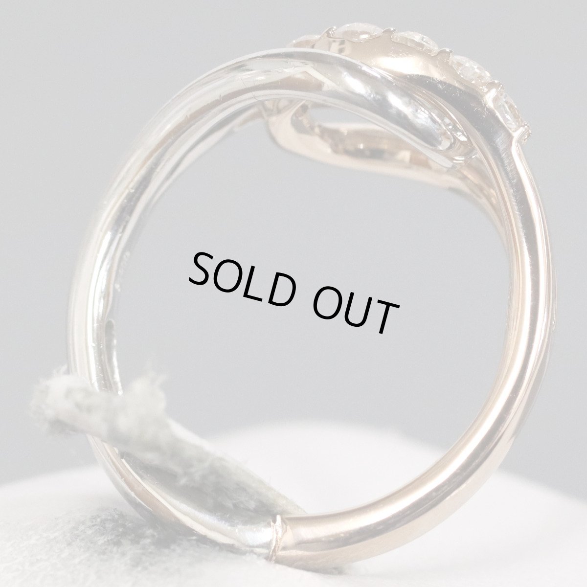 画像5: K18PG/Pt900ダイヤモンドリング D0.53 6.4g #11-12 開閉式 (5)