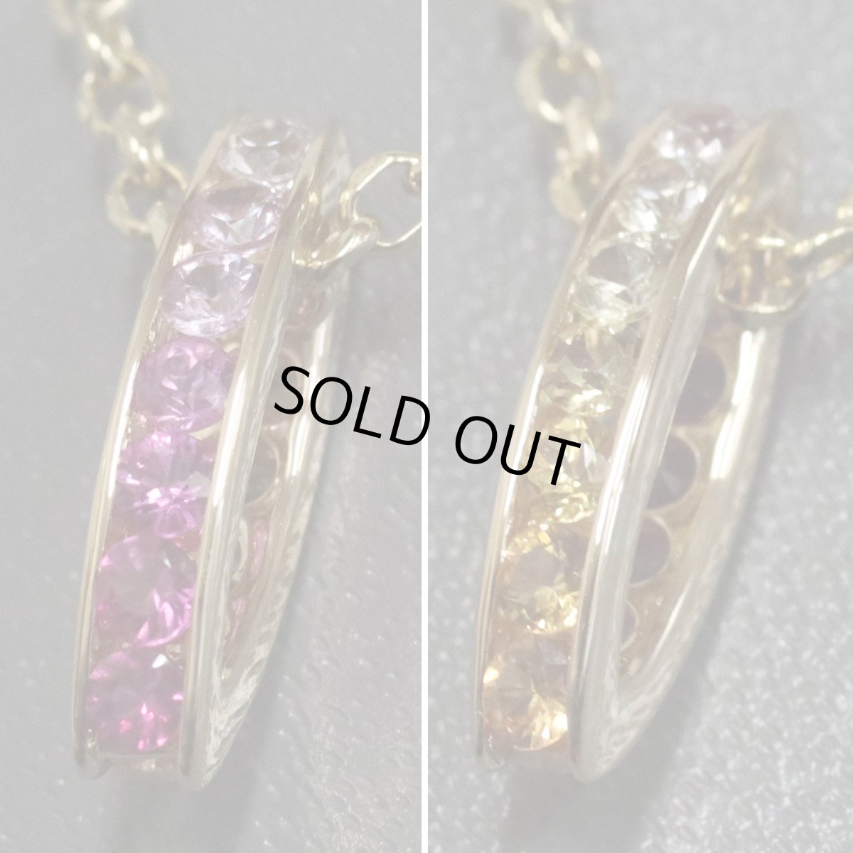 画像3: K18YG/750サファイアペンダント S0.56 3.4g (3)