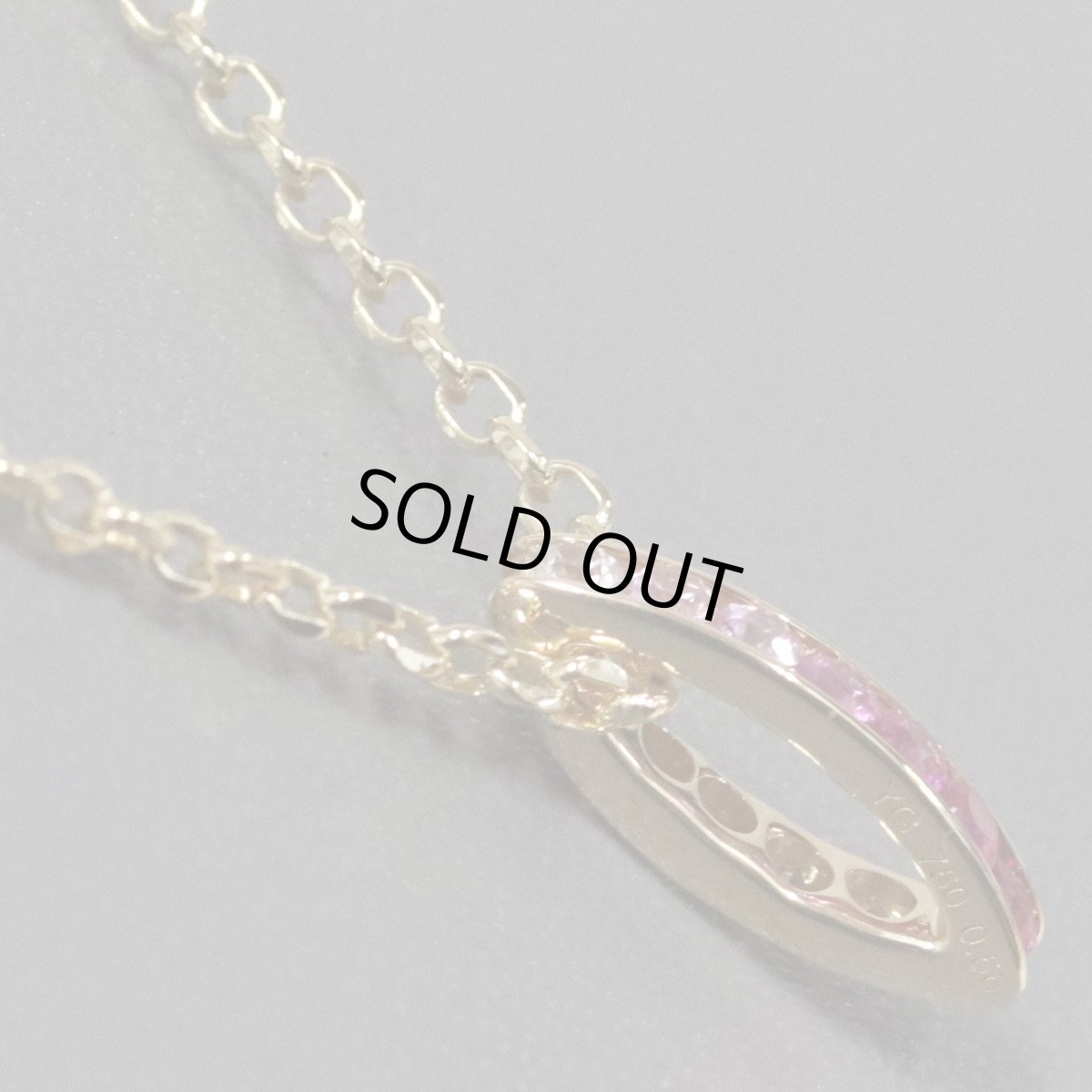 画像4: K18YG/750サファイアペンダント S0.56 3.4g (4)