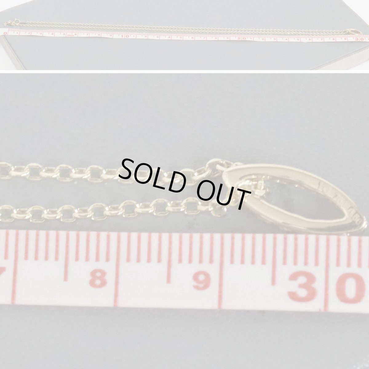 画像8: K18YG/750サファイアペンダント S0.56 3.4g (8)