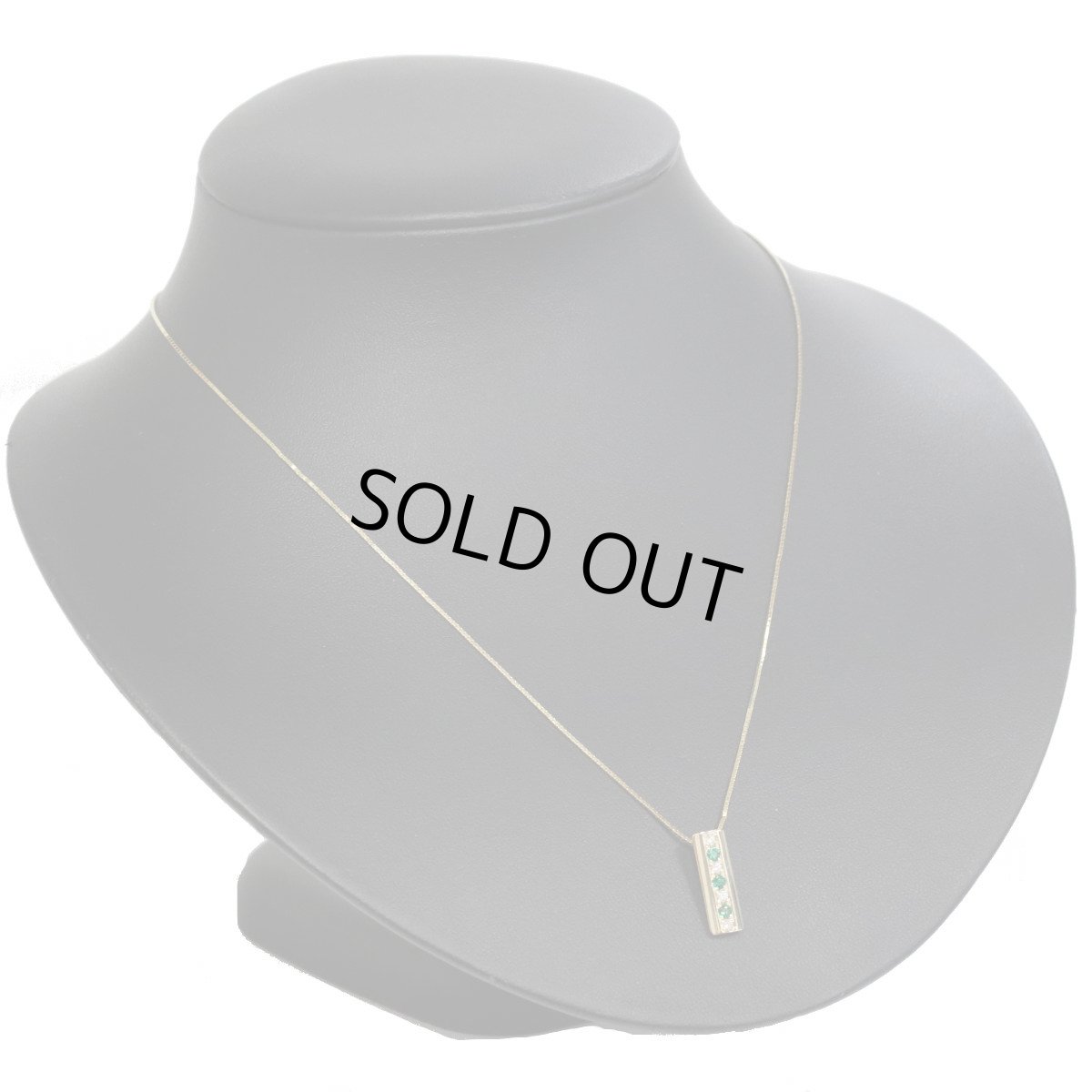 画像6: 750/K18エメラルドダイヤモンドペンダント E0.14 D0.08 4.4g ソーティング (6)