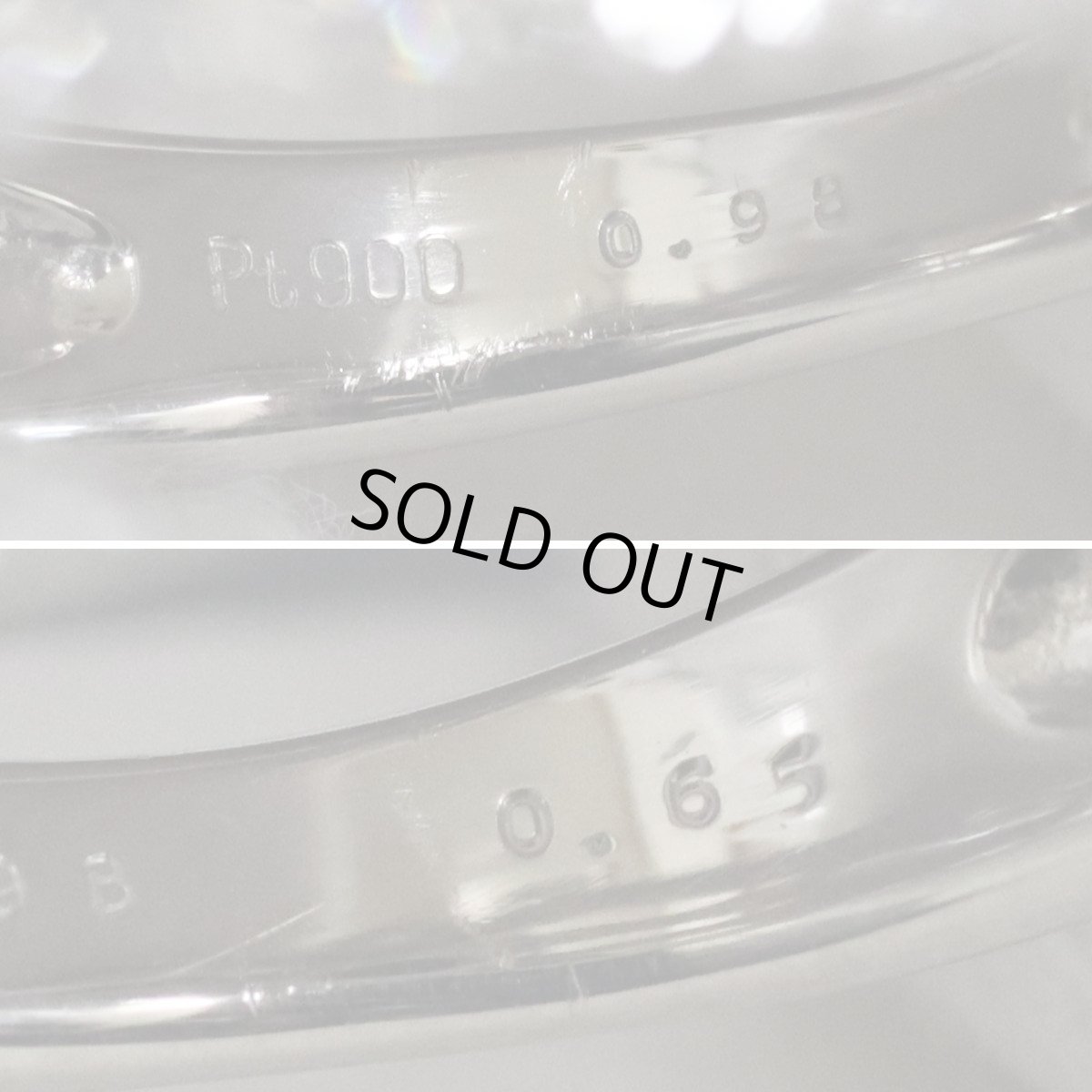 画像7: Pt900ブラックオパールダイヤモンドリング BkO0.98 D0.65 8.5g #8 (7)