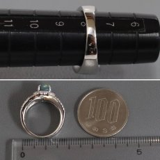 画像8: Pt900ブラックオパールダイヤモンドリング BkO0.98 D0.65 8.5g #8 (8)