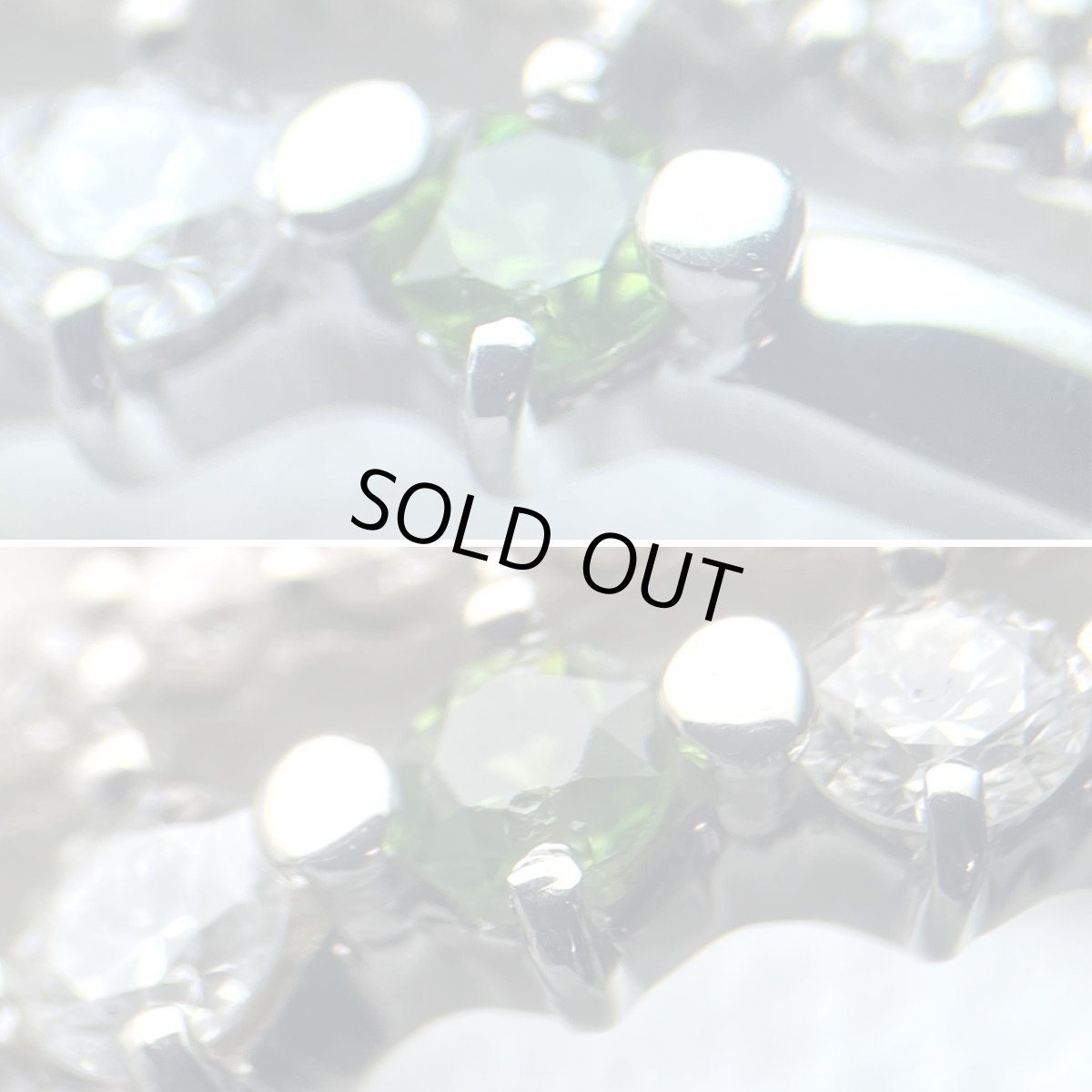 画像5: Pt900デマントイドガーネットダイヤモンドリング G0.180 D0.25 3.5g #13 (5)