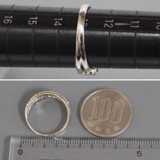 画像8: Pt900デマントイドガーネットダイヤモンドリング G0.180 D0.25 3.5g #13 (8)