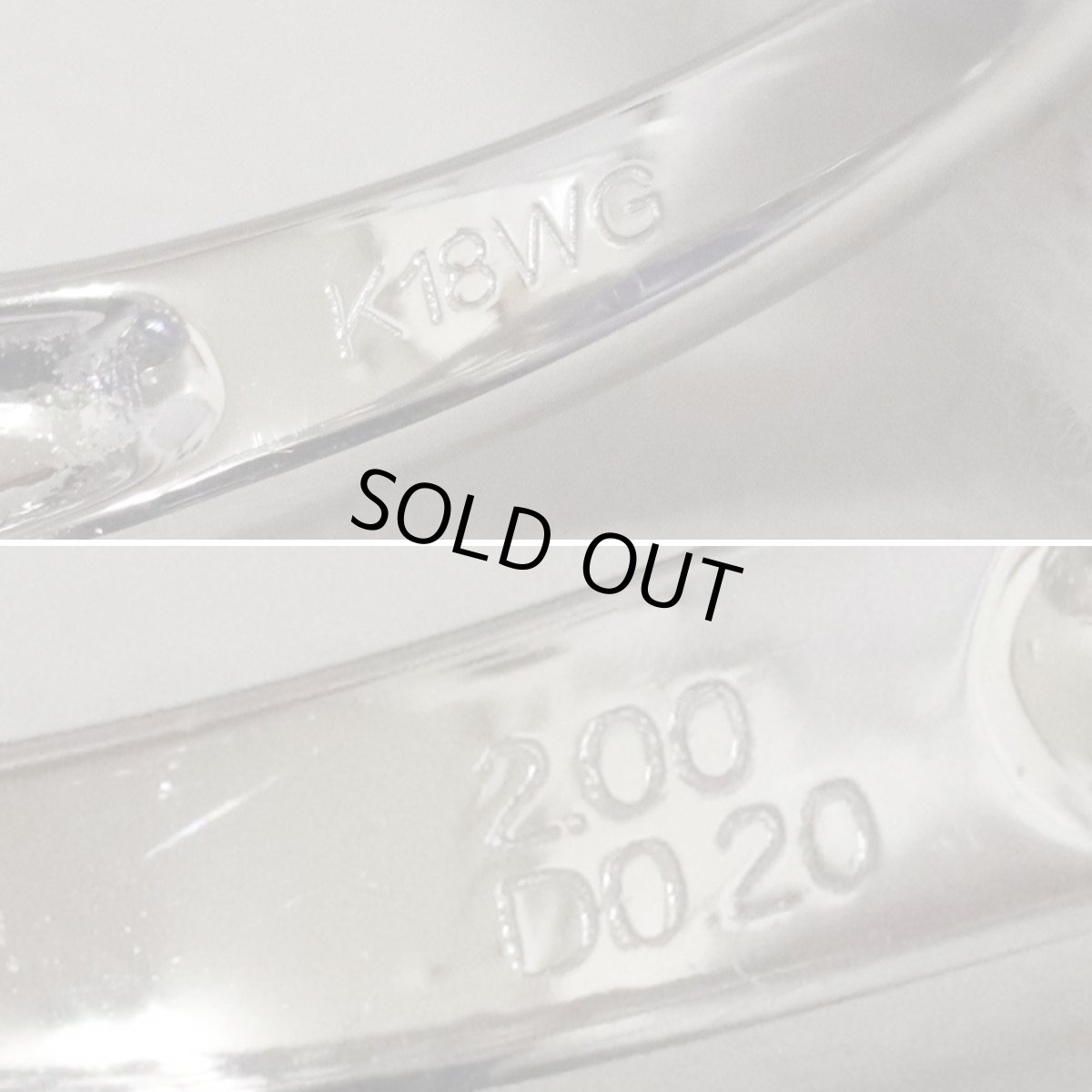 画像7: K18WGタンザナイトダイヤモンドリング TZ2.00 D0.20 4.6g #14 (7)