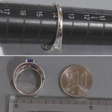 画像8: K18WGタンザナイトダイヤモンドリング TZ2.00 D0.20 4.6g #14 (8)