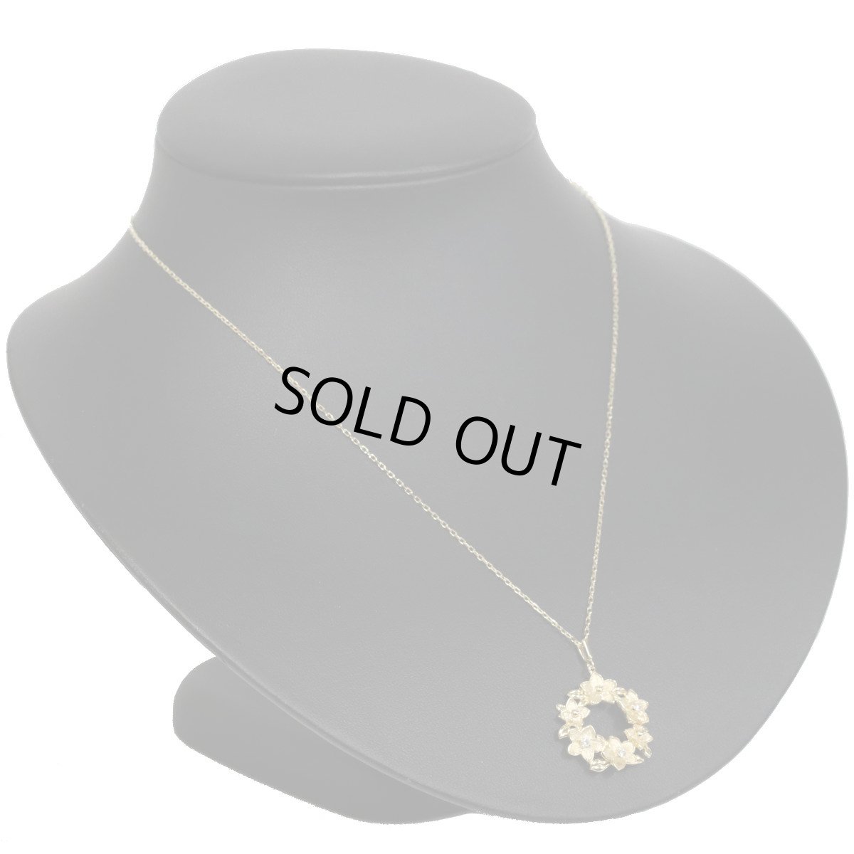 画像6: ミキモト K18YGダイヤモンドペンダント フラワーモチーフ D0.09 5.2g (6)